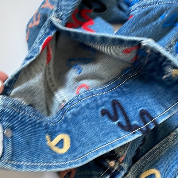 GREY Jason Wu Scribbled Denim Jacket 6 - Picture 6 of 10